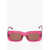 LINDA FARROW The Attico Solid Color Oversized Marfa Sunglasses Pink