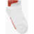 Alexander McQueen Cotton Blend Socks With Contrast Details White