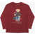 Polo Ralph Lauren Kids Long-Sleeve Crew-Neck T-Shirt With Print Burgundy