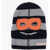 Marni Two-Tone Striped Balaclava With Contrasting Detail Blue