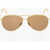 Céline Aviator Sunglasses With Golden-Effect Frame Gold