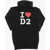 DSQUARED2 Hoodie Dress With Logo Print Black