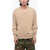 Allude V Neck Pure Cashmere Sweater Beige