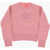 Diesel Red Tag Solid Color Kareesa Crew-Neck Sweater With Oval-D Lo Pink