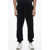 Céline Cashmere Blend Joggers With Embroidered Logo Black