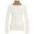 AKEP Sweater with turtleneck insert White