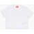 Diesel Cotton Tyfrifsl Crew-Neck T-Shirt With Velvet Logo White