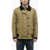 Fay Archive Quilted Canvas Jacket With Metal Hook Fastening Green