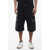 Givenchy Denim Cargo Shorts With Logoed Zips Black