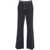 Cambio Trousers 'Ava' with double waistband Blue