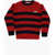 Marni Two-Tone Striped Sweater Blue