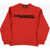 DSQUARED2 Solid Color Relax Crew-Neck Sweatshirt With Contrasting Logo Red