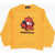 DSQUARED2 Solid Color Relax Crew-Neck Sweatshirt With Frontal Print Yellow