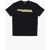 DSQUARED2 Solid Color Relax Crew-Neck T-Shirt With Contrasting Logo Black