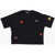 DSQUARED2 Cropped Crew-Neck T-Shirt With Embroidery Black