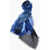 Alexander McQueen All-Over Skulls Wool Scarf Blue