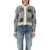 Thom Browne Thom Browne Rose Intarsia Cable Knit Cardigan Grey