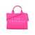 Marc Jacobs Marc Jacobs The Leather Medium Tote Bag HOT PINK