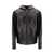 Valentino Garavani Valentino Garavani Valentino Leather Hooded Jacket Black