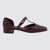 Salvatore Ferragamo Salvatore Ferragamo Dark Brown Flats OXBLOOD