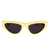 Bottega Veneta Bottega Veneta Sunglasses 004 YELLOW YELLOW GREY