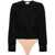 Elisabetta Franchi Elisabetta Franchi Logo-Embroidered Georgette Bodysuit Black