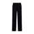 P.A.R.O.S.H. Black Straight Pants With Elastic Waistband In Fabric Woman Black