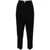 Elisabetta Franchi Elisabetta Franchi Logo-Embroidered Crepe Trousers Black