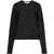 Palm Angels Palm Angels Monogram-Pattern Tulle Top BLACK BLACK