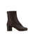 Maison Margiela 'Tabi' Brown Ankle Boots With Pre-Shaped Toe In Leather Woman BROWN