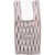 LAST FRAME Two-Tone Knitted Tote Bag With Cut-Out Details Pink