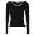 GIUSEPPE DI MORABITO Jewel chain sweater Black