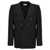 Saint Laurent Double-breasted wool blazer Black