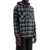 Off-White Checked Overshirt With Hood DARK GREY BLACK NO COLOR