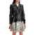 Alexander McQueen Peplum Leather Biker Jacket BLACK