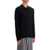 Golden Goose Long-Sleeved Wool Polo Shirt BLACK