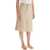 Tory Burch Denim Trapeze Skirt With KHAKI