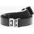 Givenchy Leather And Fabric Industrial Belt With Silver-Tone Buckle 3 Black