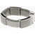 Saint Laurent Brass Silver-Effect Bracelet Silver