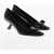 Salvatore Ferragamo Patent Leather Anz Pumps With Spool Heel 5.5Cm Black