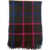 ETRO Checked Virgin Wool Maxi Scarf With Fringes Multicolor