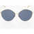 Dior Oval-Frame Sunglasses With Silver-Tone Frame Black