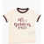 GOLDEN GOOSE KIDS Cotton Crew-Neck T-Shirt With Contrast Edges White