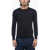 Ermenegildo Zegna Crew Neck Cashmere And Silk Sweater Blue