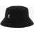 Kangol Solid Color Bucket Hat With Embroidered Logo Black