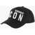 DSQUARED2 Icon Solid Color Cap With Embossed Logo Black