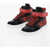 Diesel Leather S-Ukiyo High-Top Sneakers With Contrasting Details Black