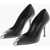 Alexander McQueen Leather Hardware Pumps With Metal Toe 10Cm Black