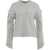 AKEP Knit pullover with cut-outs on the sleeve Grey