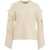 AKEP Knit pullover with cut-outs on the sleeve White